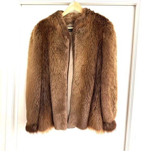 Saks Fifth Avenue Jackets & Blazers - Vintage Beaver Fur Jacket - Saks Fifth Avenue Revillon Frères – Hip-Length